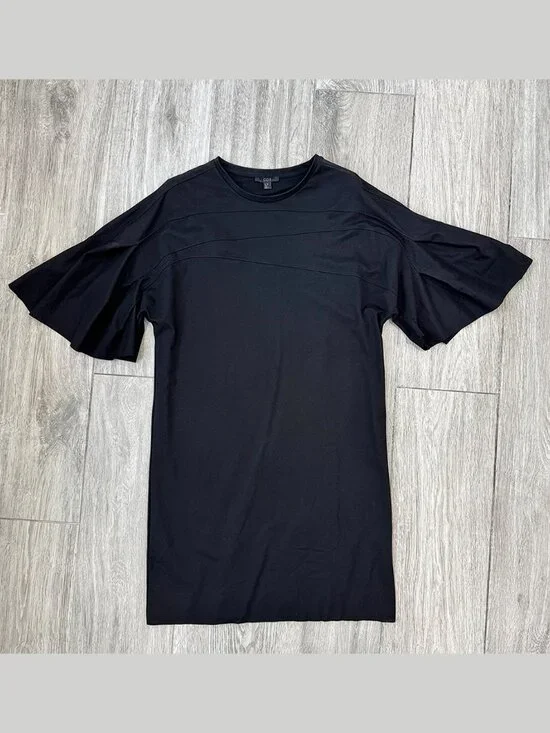 Excellent Condition COS Ripple Jersey Dress Black size XS - Picture 1 of 7